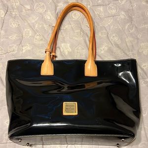 Dooney & Bourke Black and Tan Luxury Tote